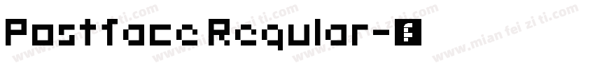 Postface Regular字体转换